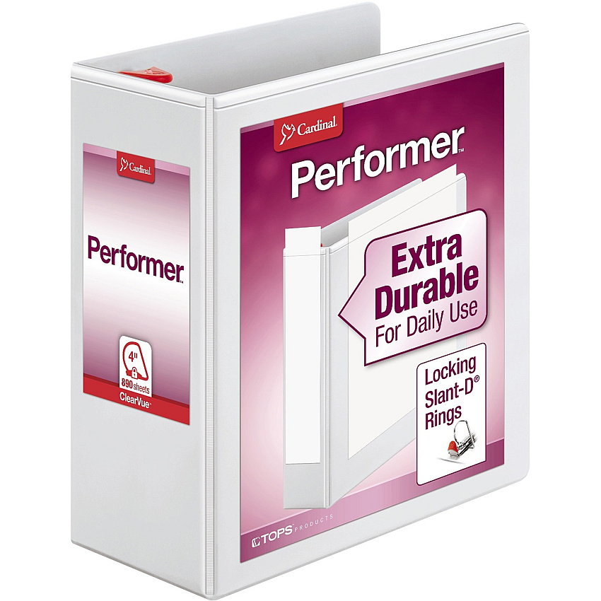 Cardinal Xtravalue Clearvue Locking D-Ring Binder (CRD19050)