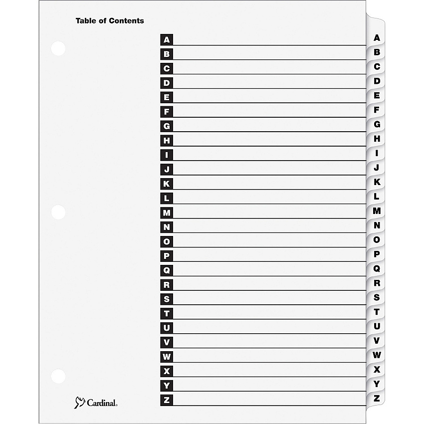 Cardinal A-Z OneStep Index System (CRD60213)