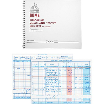 Deposit Register Example Dome Check And Deposit Register (DOM210)