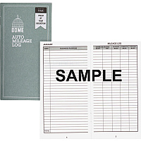 Dome Auto Mileage Log (DOM770)