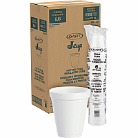 Dart 6 oz Insulated Foam Cups (DCC6J6)
