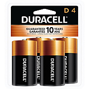 Duracell Coppertop Alkaline D Batteries (DURMN1300R4Z)