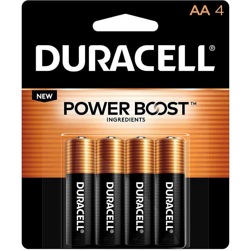 Duracell Coppertop Alkaline AA Batteries (DURMN1500B4Z)