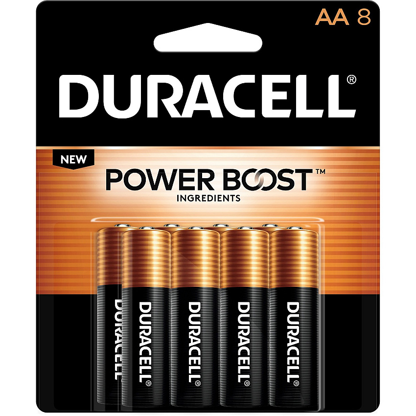 Duracell Coppertop Alkaline AA Batteries (DURMN1500B8Z)
