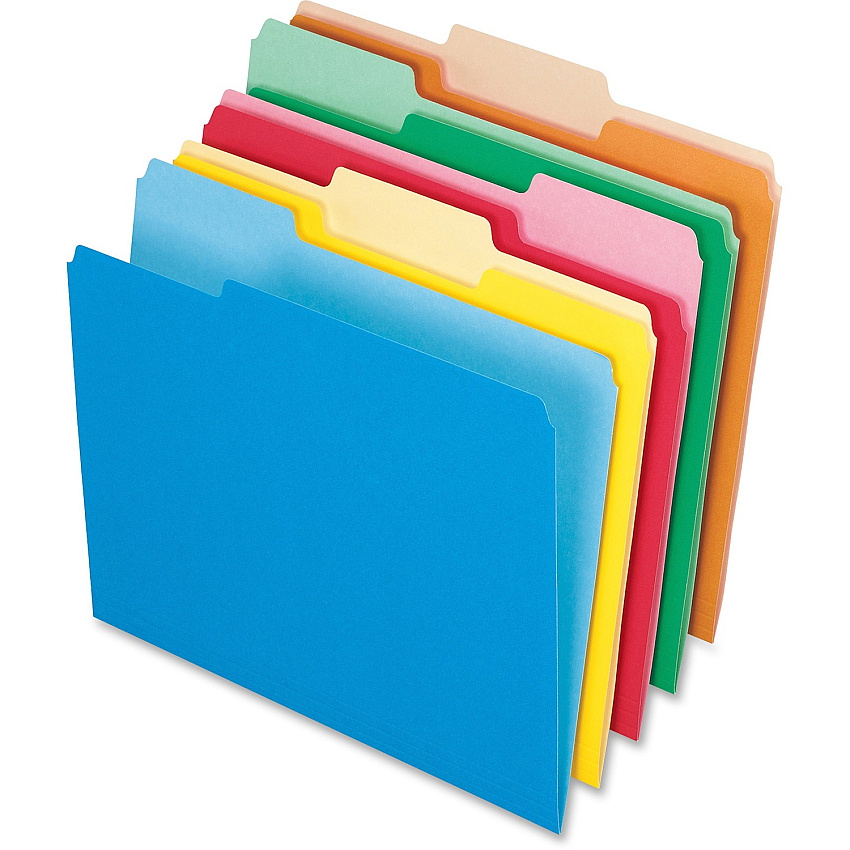 Pendaflex 1/3 Tab Cut Letter Top Tab File Folder (PFX15213ASST)