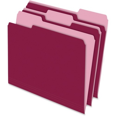 Pendaflex 1/3 Tab Cut Letter Recycled Top Tab File Folder (15213BUR)