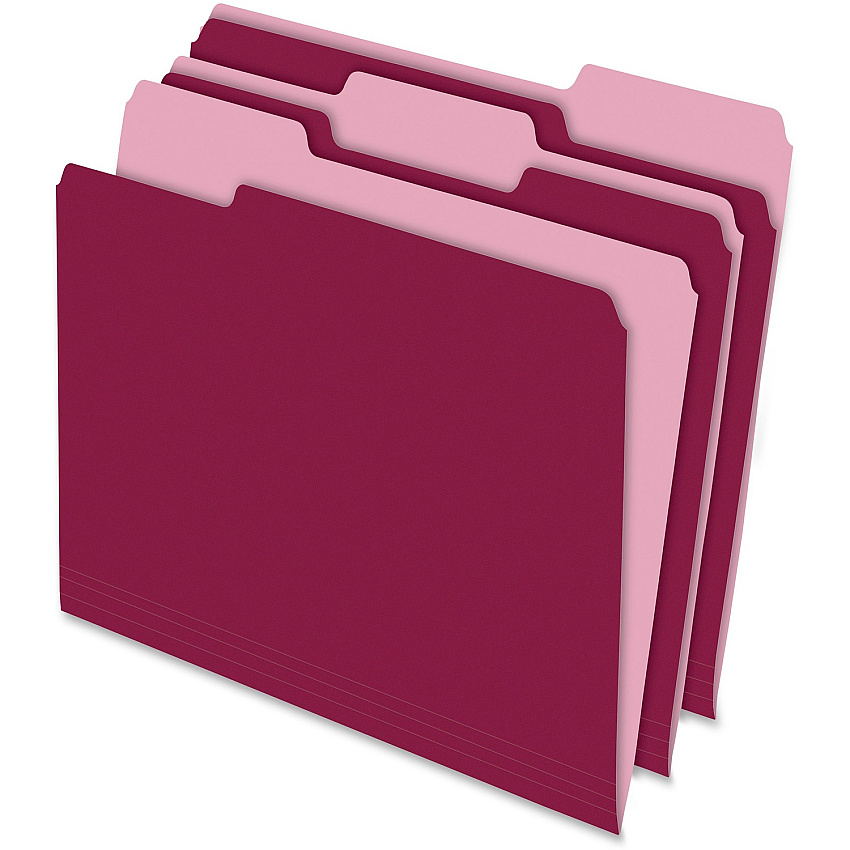 Pendaflex 1/3 Tab Cut Letter Recycled Top Tab File Folder (PFX15213BUR)