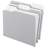 Pendaflex 1/3 Tab Cut Letter Recycled Top Tab File Folder (PFX15213GRA)