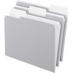 Pendaflex 1/3 Tab Cut Letter Recycled Top Tab File Folder (15213GRA)