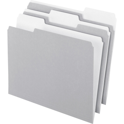 Pendaflex 1/3 Tab Cut Letter Recycled Top Tab File Folder (15213GRA)