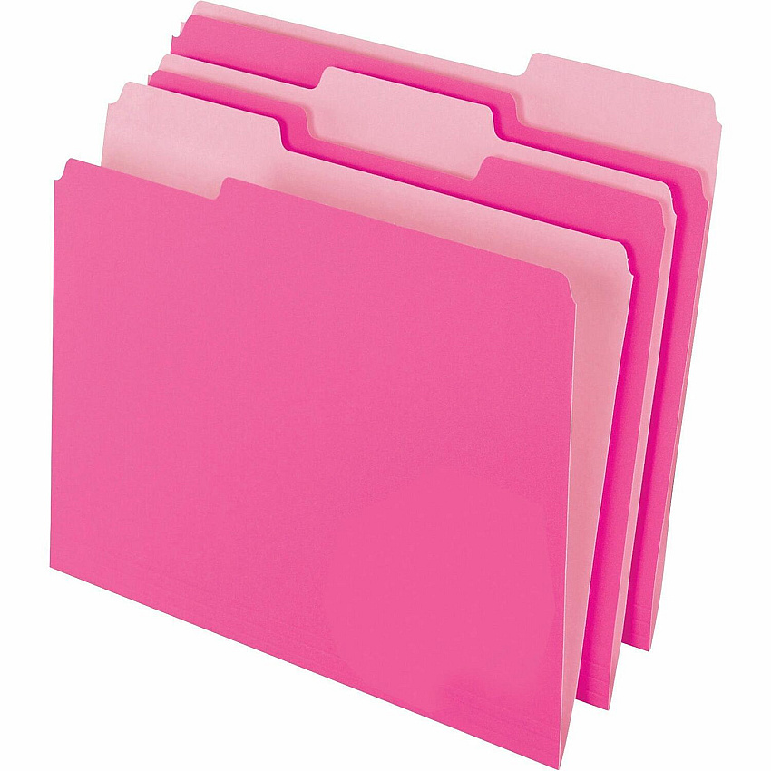 Pendaflex 1/3 Tab Cut Letter Recycled Top Tab File Folder (PFX15213PIN)