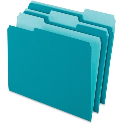 Pendaflex 1/3 Tab Cut Letter Recycled Top Tab File Folder (15213TEA)