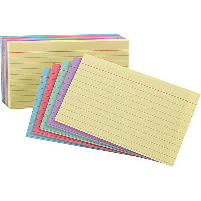 Oxford Ruled Color Index Cards (OXF34610)
