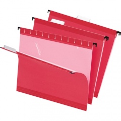 Pendaflex 1/5 Tab Cut Letter Recycled Hanging Folder (415215RED)