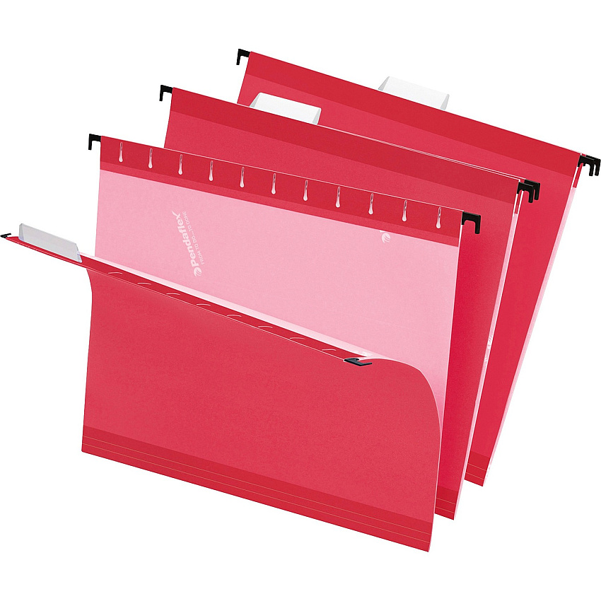 Pendaflex 1/5 Tab Cut Letter Recycled Hanging Folder (PFX415215RED)