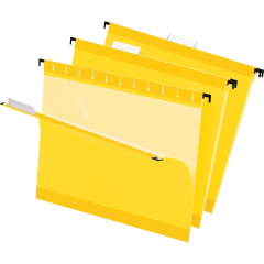 Pendaflex 1/5 Tab Cut Letter Recycled Hanging Folder (415215YEL)