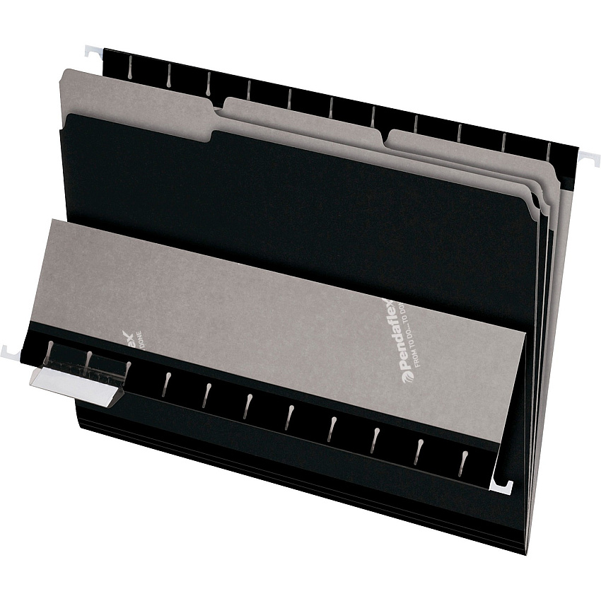 Pendaflex 1/3 Tab Cut Letter Recycled Top Tab File Folder (PFX421013BLA)