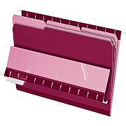 Pendaflex 1/3 Tab Cut Letter Recycled Top Tab File Folder (PFX421013BUR)
