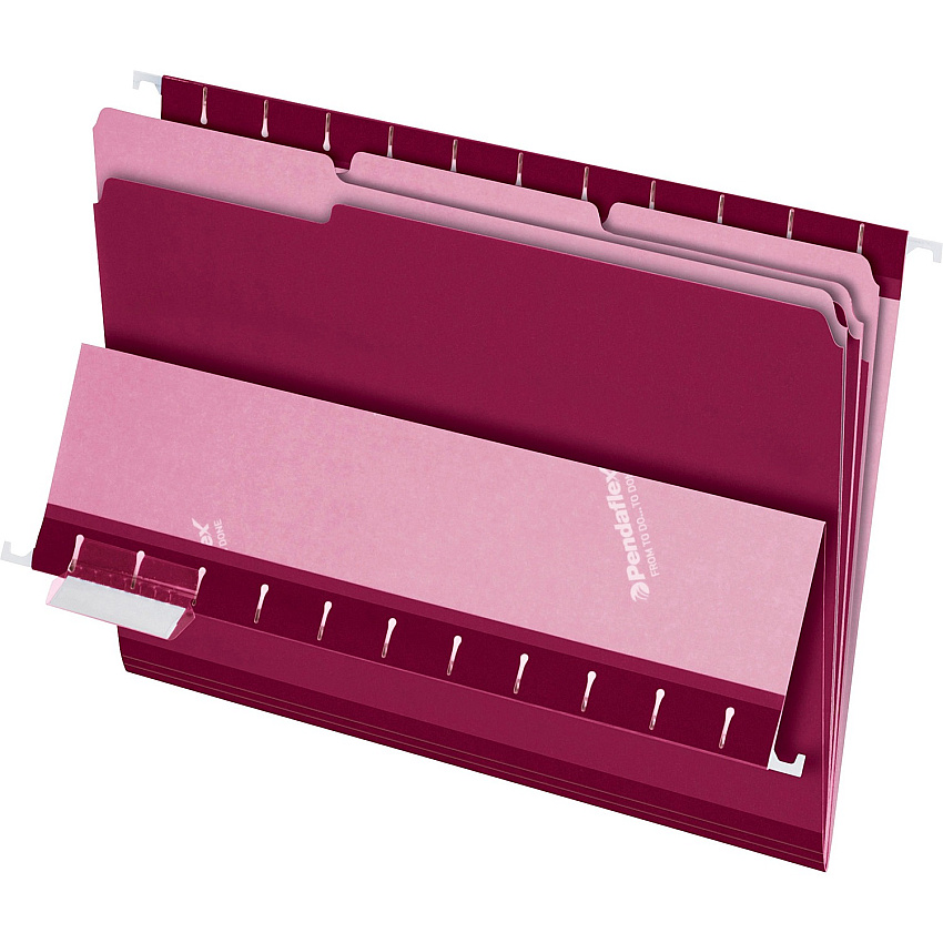 Pendaflex 1/3 Tab Cut Letter Recycled Top Tab File Folder (PFX421013BUR)