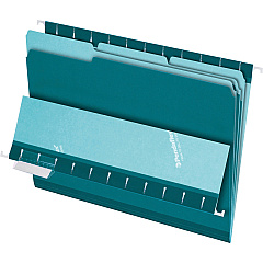 Pendaflex 1/3 Tab Cut Letter Recycled Top Tab File Folder (PFX421013TEA)