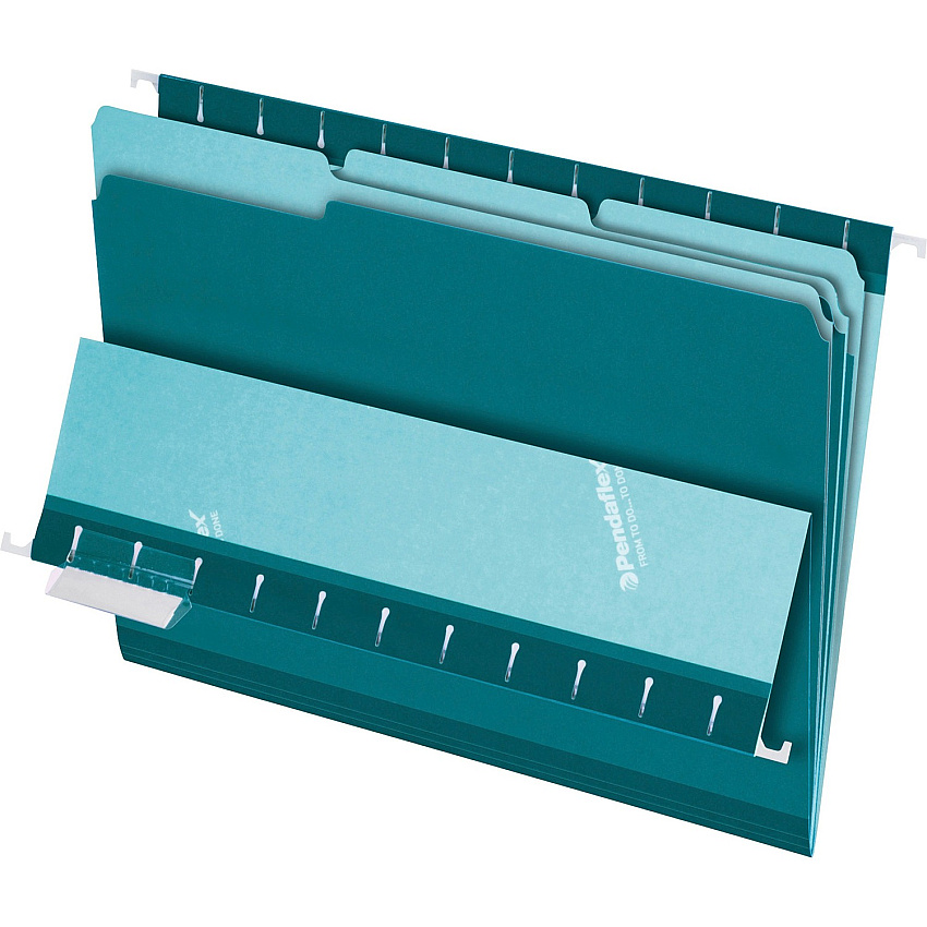Pendaflex 1/3 Tab Cut Letter Recycled Top Tab File Folder (PFX421013TEA)