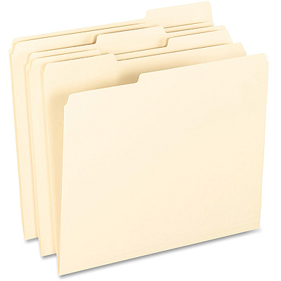 Pendaflex 1/3 Tab Cut Letter Recycled Top Tab File Folder (PFX62702)