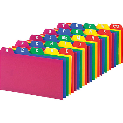 Oxford A-Z Poly Filing Index Cards (OXF73153)