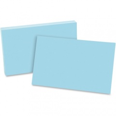 Oxford Colored Blank Index Cards (7520 BLU)