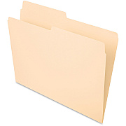 Pendaflex Essentials 1/2 Tab Cut Letter Recycled Top Tab File Folder (PFX75212)