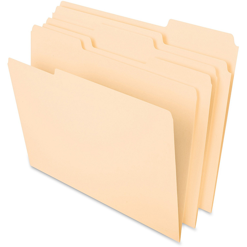 Pendaflex 1/3 Tab Cut Letter Recycled Top Tab File Folder (PFX75213)