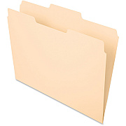 Pendaflex Essentials 1/3 Tab Cut Letter Recycled Top Tab File Folder (PFX752132)