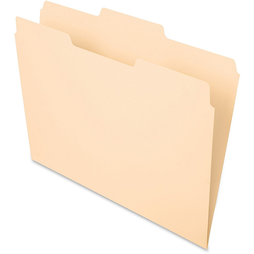 Pendaflex Essentials 1/3 Tab Cut Letter Recycled Top Tab File Folder (PFX752132)