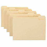 Pendaflex Essentials 1/5 Tab Cut Letter Recycled Top Tab File Folder (PFX75215)