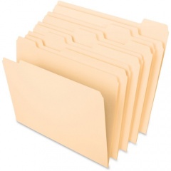 Pendaflex Essentials 1/5 Tab Cut Letter Recycled Top Tab File Folder (75215)