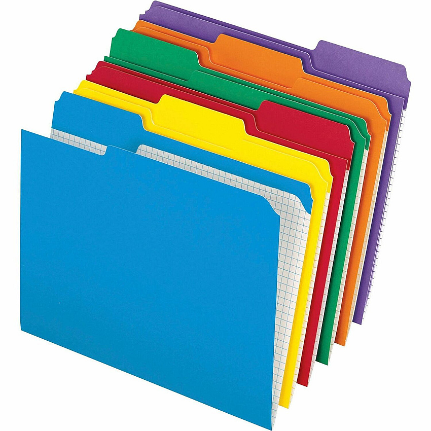 Pendaflex 1/3 Tab Cut Letter Recycled Top Tab File Folder (PFXR15213ASST)