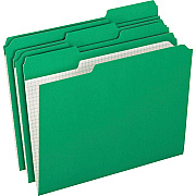 Pendaflex 1/3 Tab Cut Letter Recycled Top Tab File Folder (PFXR15213BGR)