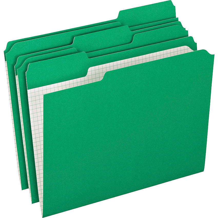 Pendaflex 1/3 Tab Cut Letter Recycled Top Tab File Folder (PFXR15213BGR)