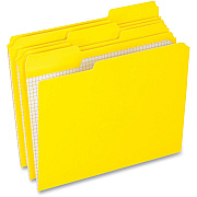Pendaflex 1/3 Tab Cut Letter Recycled Top Tab File Folder (PFXR15213YEL)