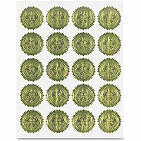Geographics Gold Embossed Seals (GEO20014)