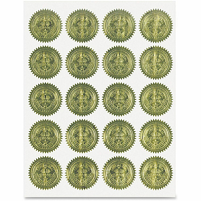 Geographics Gold Embossed Seals (GEO20014)