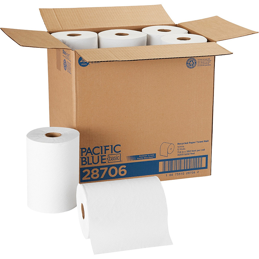 Pacific Blue Basic Paper Roll Towel (GPC28706)