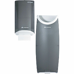 Safe-T-Gard Door Tissue Dispenser/Trash Receptacle (GPC59513)