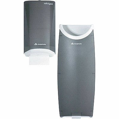 Safe-T-Gard Door Tissue Dispenser/Trash Receptacle (GPC59513)