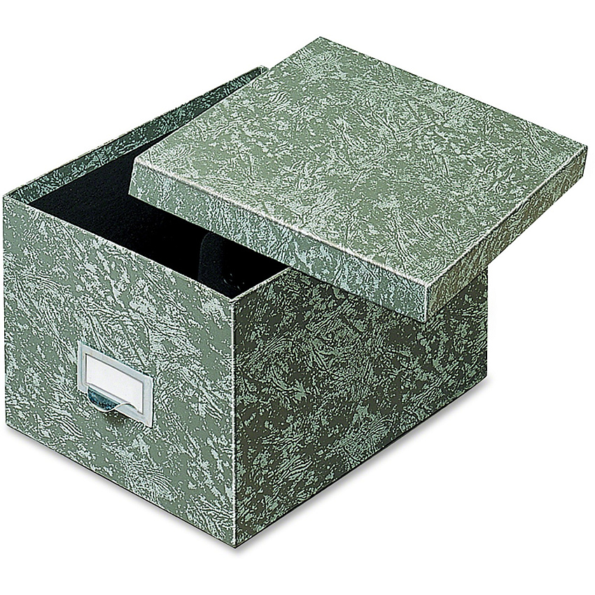 Globe-Weis Agate Heavy-duty Card File Lid Box (GLW96GRE)