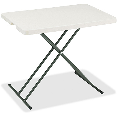 Iceberg IndestrucTable TOO 1200 Series Adjustable Personal Folding Table (ICE65490)
