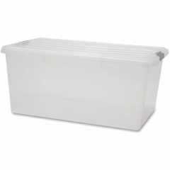 IRIS Clear Storage Boxes with Lids (100101)