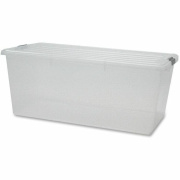 IRIS Clear Storage Boxes with Lids (100201)