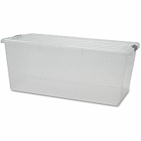 IRIS Clear Storage Boxes with Lids (IRS100201)