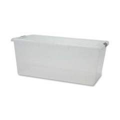 IRIS Clear Storage Boxes with Lids (100201)