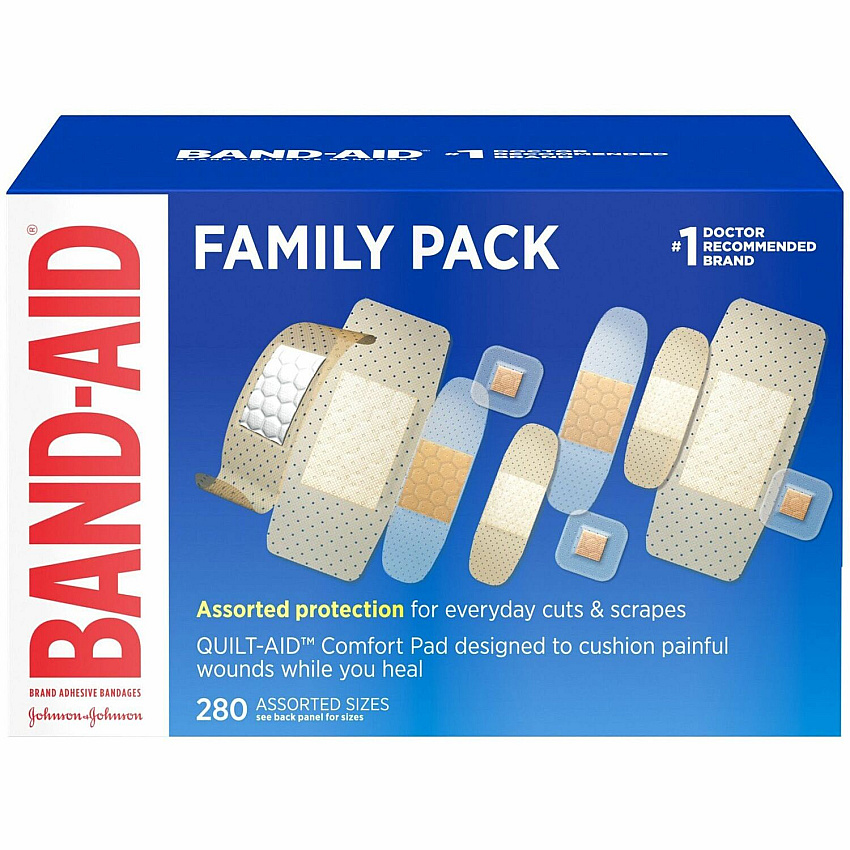 BAND-AID Adhesive Bandages Family Variety Pack (JOJ4711)